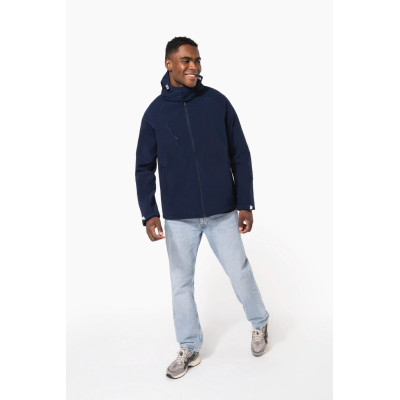 Men's detachable hooded softshell jacket